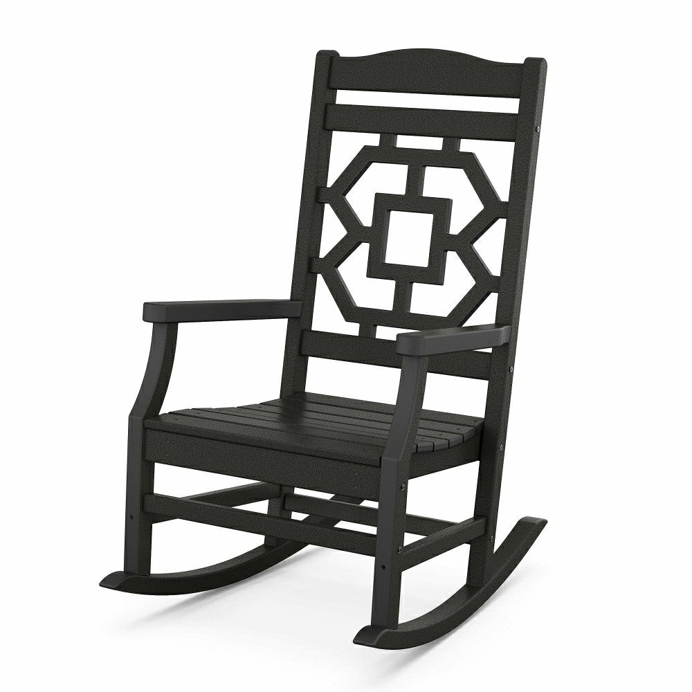POLYWOOD® Chinoiserie Rocking Chair | Plow & Hearth