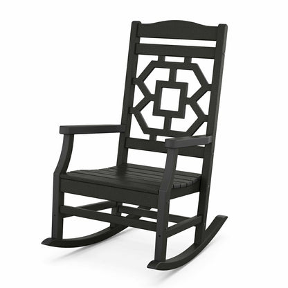 POLYWOOD® Chinoiserie Rocking Chair | Plow & Hearth