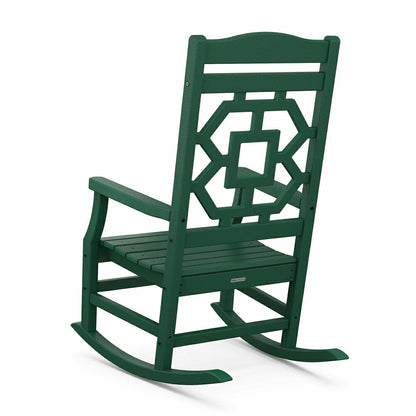 POLYWOOD® Chinoiserie Rocking Chair | Plow & Hearth