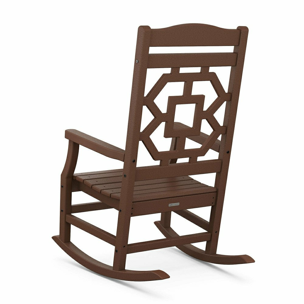 POLYWOOD® Chinoiserie Rocking Chair | Plow & Hearth