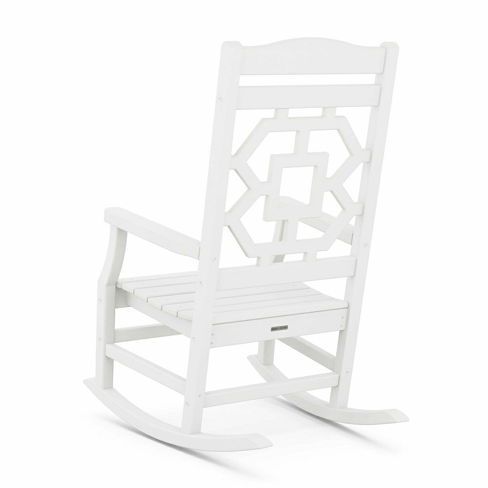 POLYWOOD® Chinoiserie Rocking Chair | Plow & Hearth