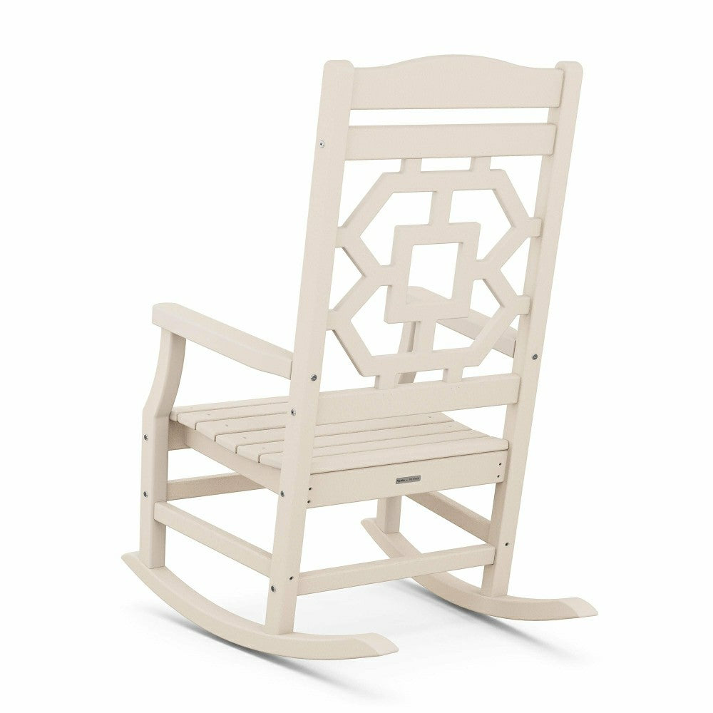 POLYWOOD® Chinoiserie Rocking Chair | Plow & Hearth