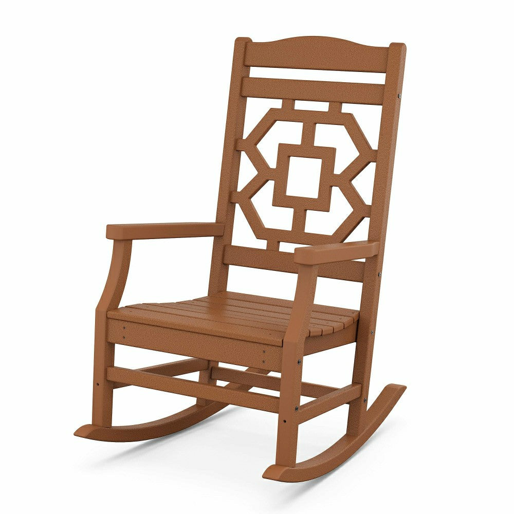 POLYWOOD® Chinoiserie Rocking Chair | Plow & Hearth