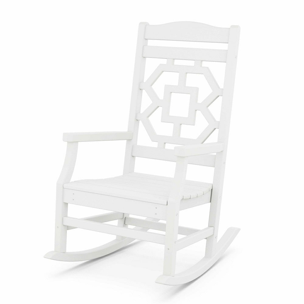POLYWOOD® Chinoiserie Rocking Chair | Plow & Hearth
