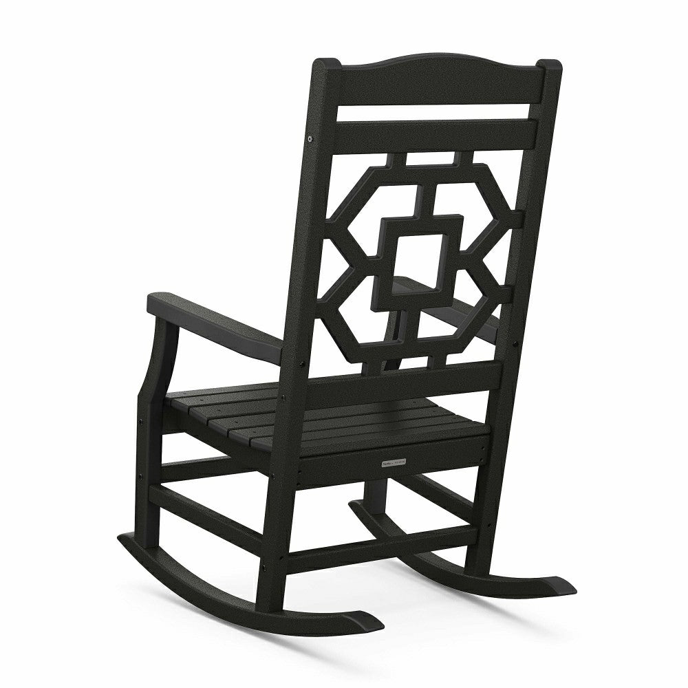 POLYWOOD® Chinoiserie Rocking Chair | Plow & Hearth