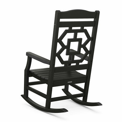 POLYWOOD® Chinoiserie Rocking Chair | Plow & Hearth