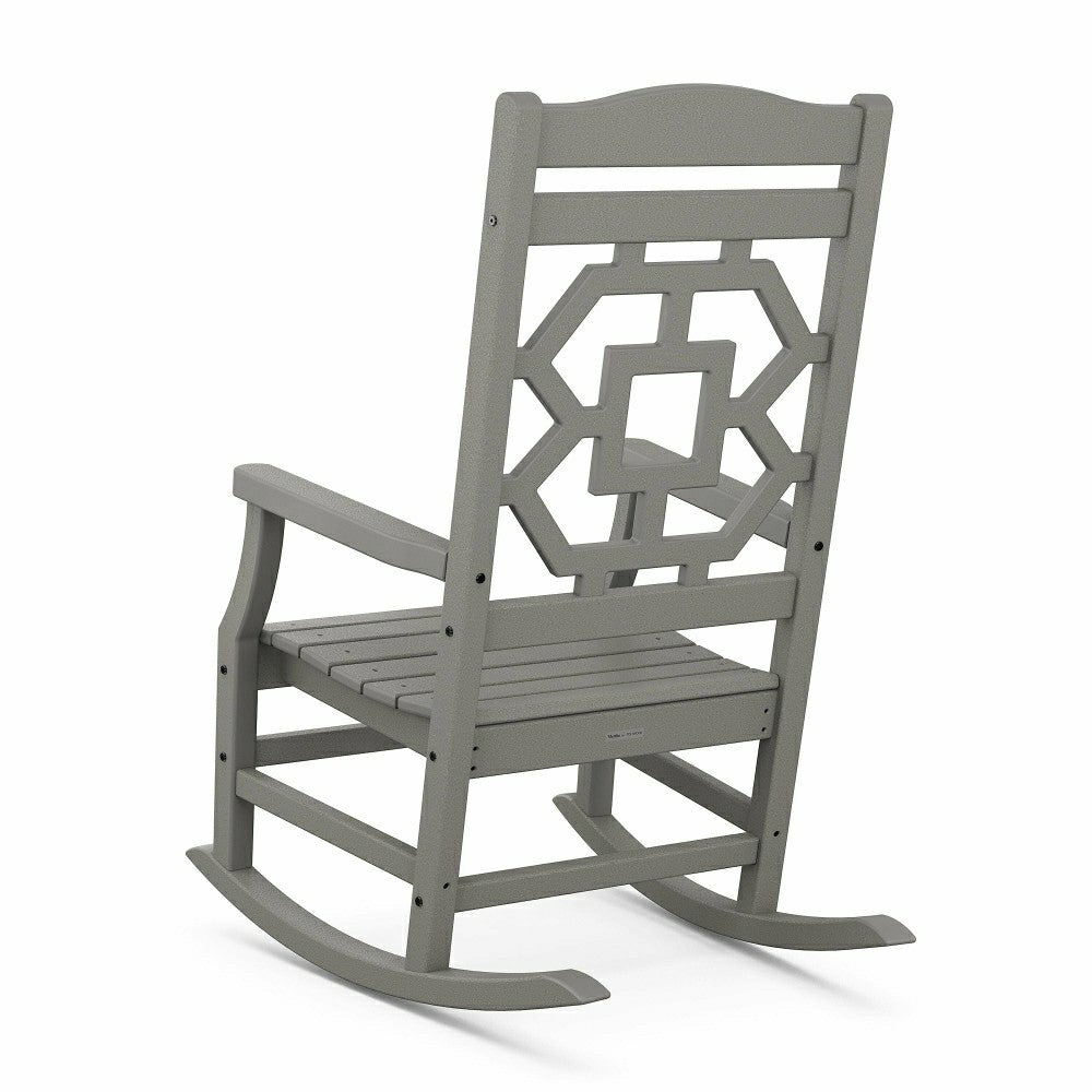 POLYWOOD® Chinoiserie Rocking Chair | Plow & Hearth