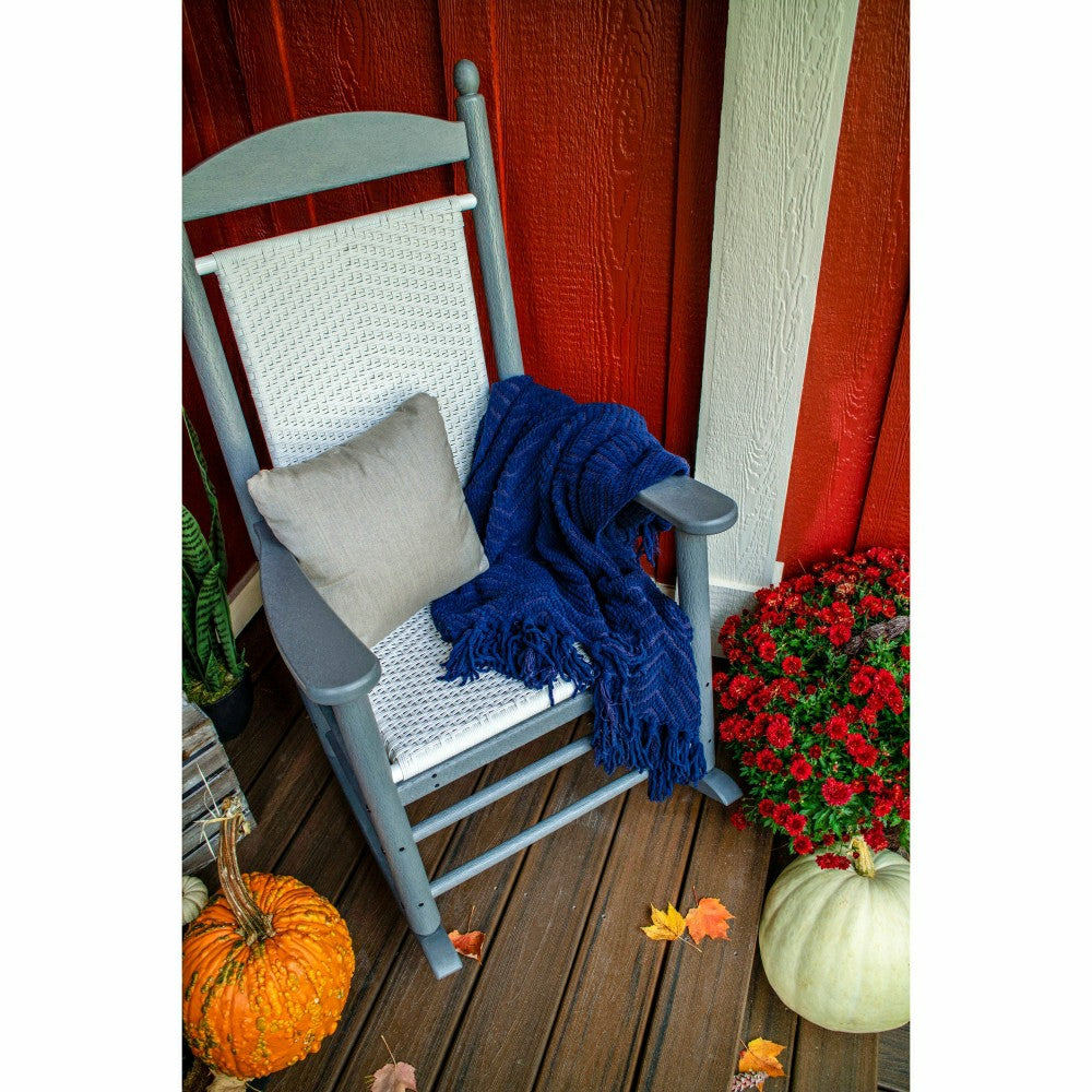 POLYWOOD® Jefferson Woven Rocking Chair | Plow & Hearth