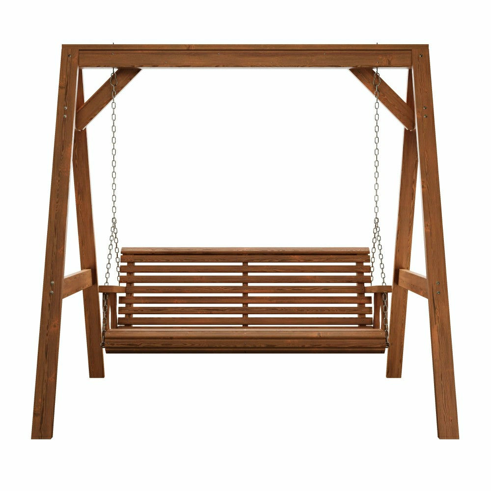 Amish Casual Heavy Duty Roll Back Swing with A-Frame Stand | Plow & Hearth