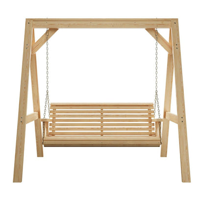 Amish Casual Heavy Duty Roll Back Swing with A-Frame Stand | Plow & Hearth