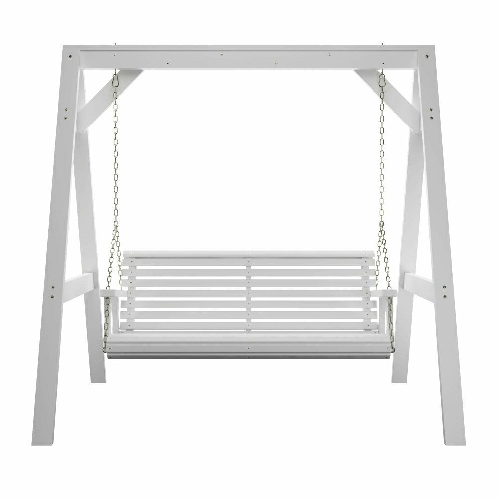 Amish Casual Heavy Duty Roll Back Swing with A-Frame Stand | Plow & Hearth