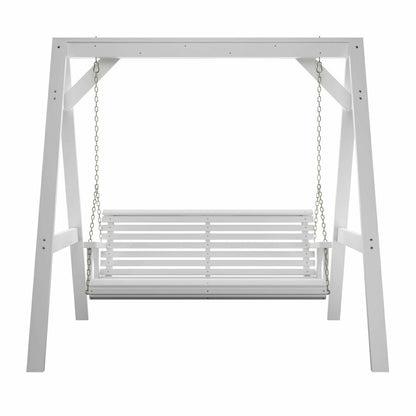 Amish Casual Heavy Duty Roll Back Swing with A-Frame Stand | Plow & Hearth