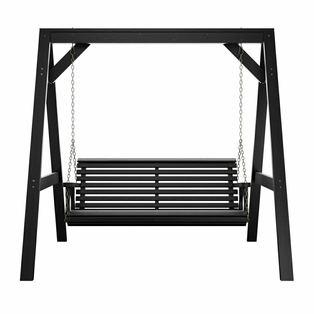 Amish Casual Heavy Duty Roll Back Swing with A-Frame Stand | Plow & Hearth