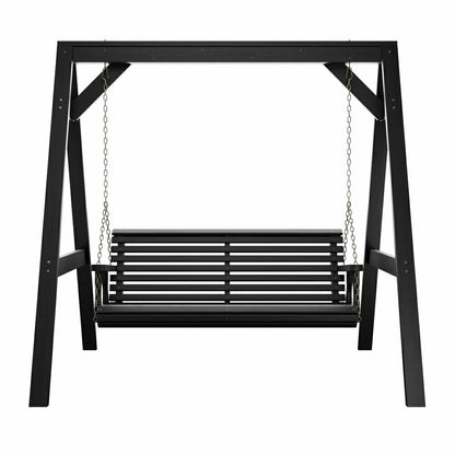 Amish Casual Heavy Duty Roll Back Swing with A-Frame Stand | Plow & Hearth