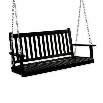 Slatted Wood Porch Swing | Plow & Hearth