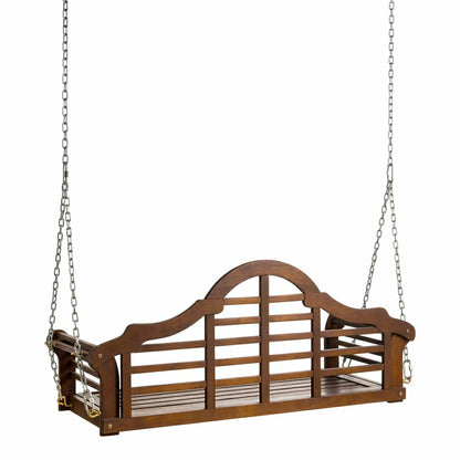 Lutyens Eucalyptus Wood Porch Swing, Natural | Plow & Hearth