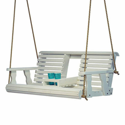 Porchgate Amish Heavy Duty Rollback Console Porch Swing | Plow & Hearth