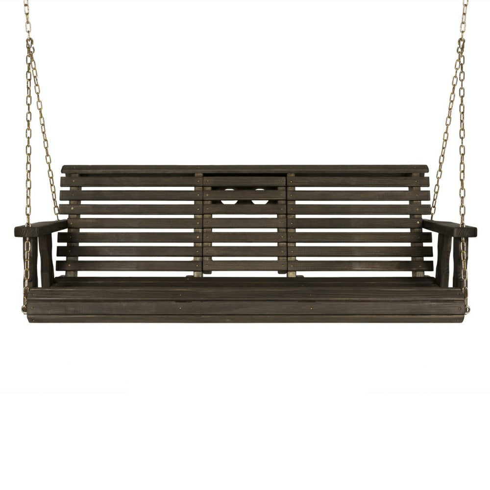 Porchgate Amish Heavy Duty Rollback Console Porch Swing | Plow & Hearth