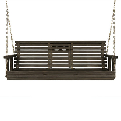 Porchgate Amish Heavy Duty Rollback Console Porch Swing | Plow & Hearth