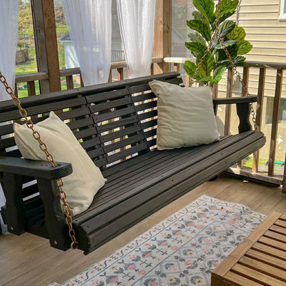 Porchgate Amish Heavy Duty Rollback Console Porch Swing | Plow & Hearth
