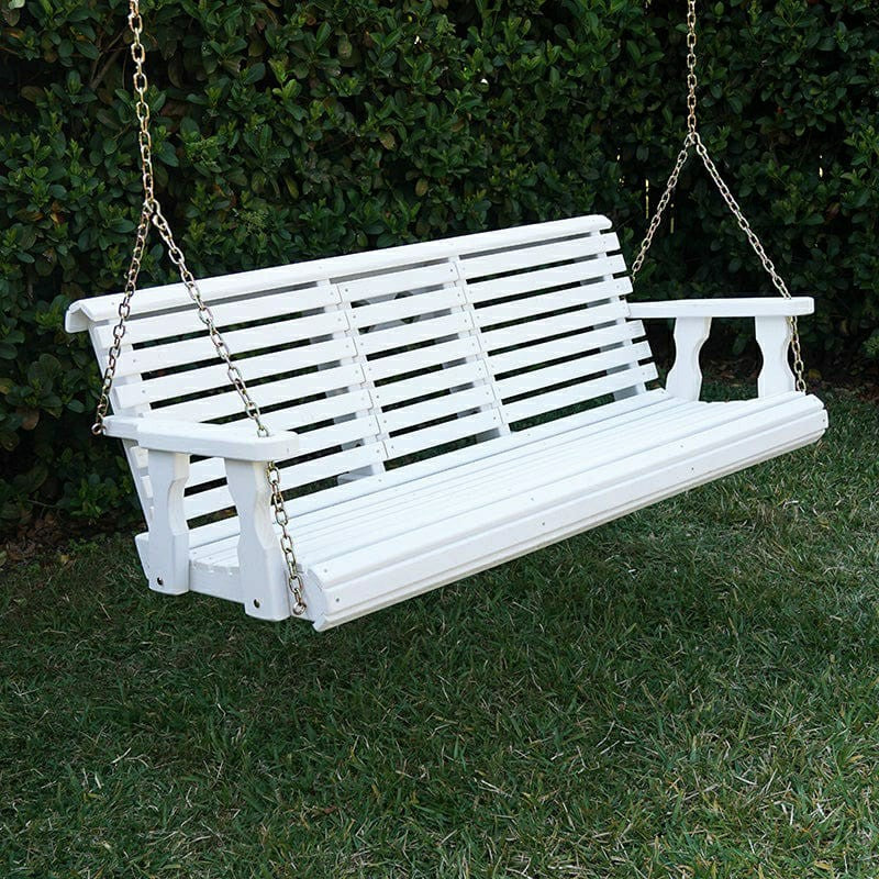 Porchgate Amish Heavy Duty Rollback Console Porch Swing | Plow & Hearth