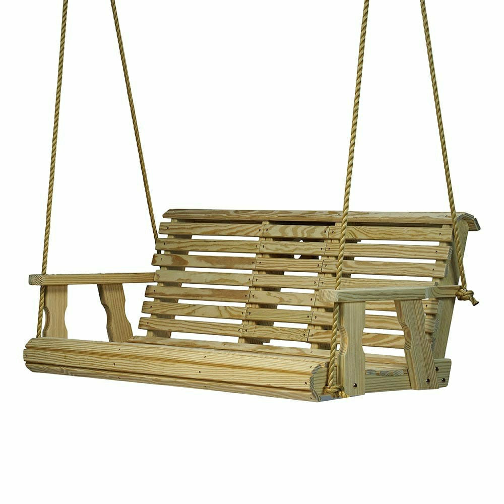 Porchgate Amish Heavy Duty Rollback Console Porch Swing | Plow & Hearth