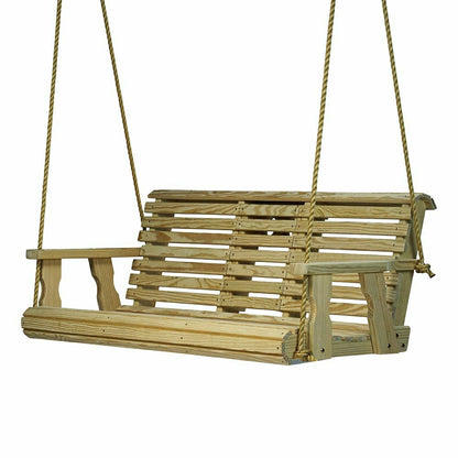 Porchgate Amish Heavy Duty Rollback Console Porch Swing | Plow & Hearth