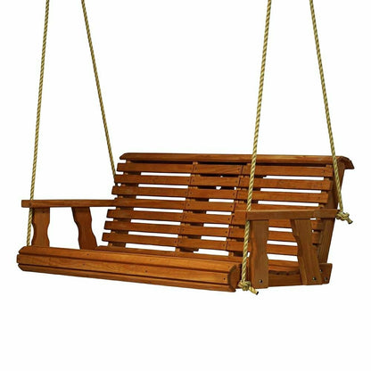 Porchgate Amish Heavy Duty Rollback Console Porch Swing | Plow & Hearth