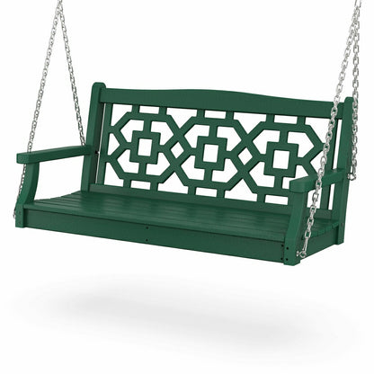 POLYWOOD® Chinoiserie Swing | Plow & Hearth