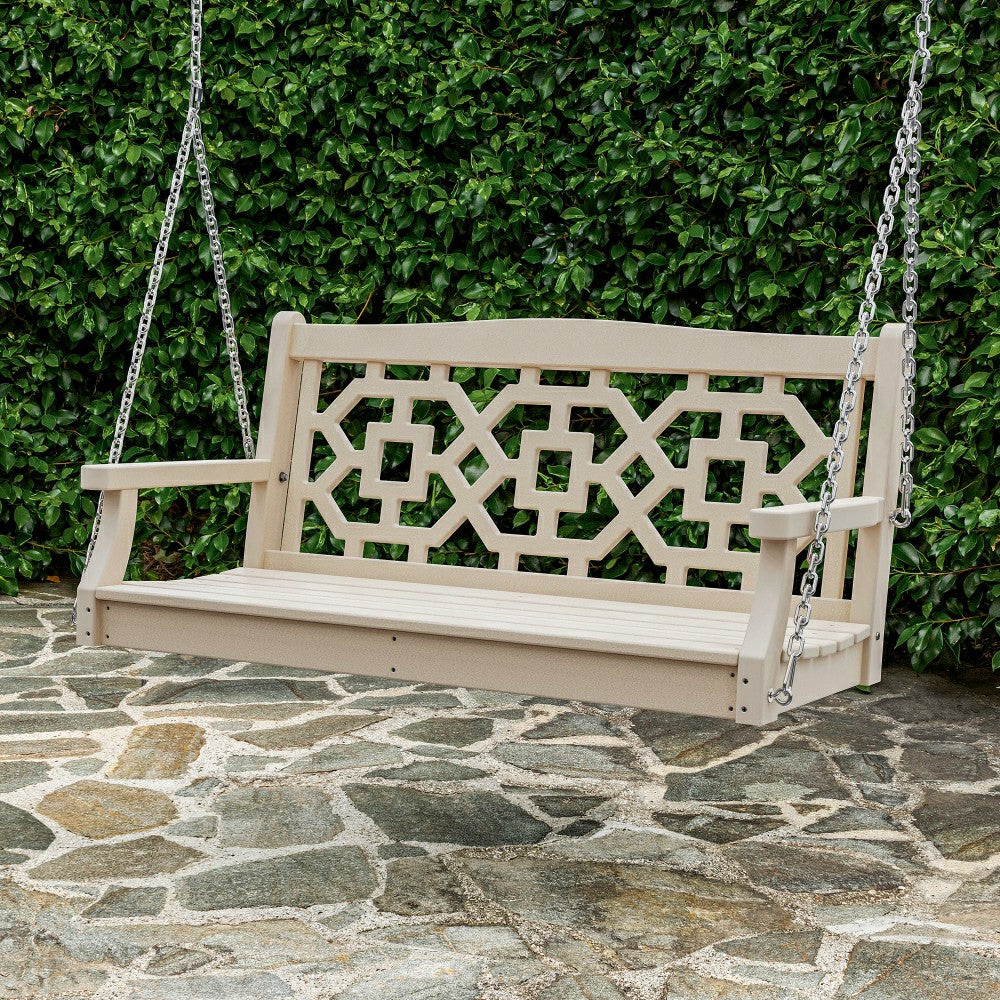 POLYWOOD® Chinoiserie Swing | Plow & Hearth