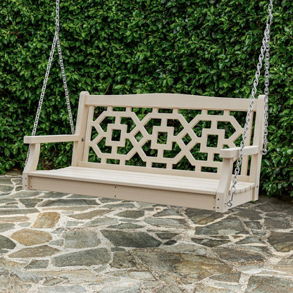 POLYWOOD® Chinoiserie Swing | Plow & Hearth