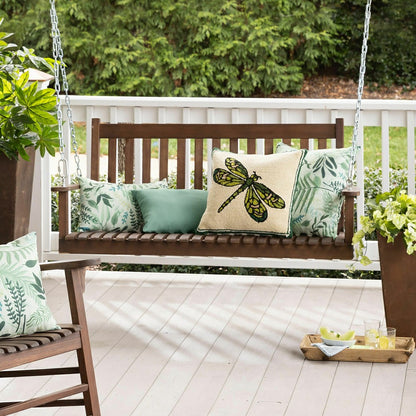 Slatted Wood Porch Swing | Plow & Hearth