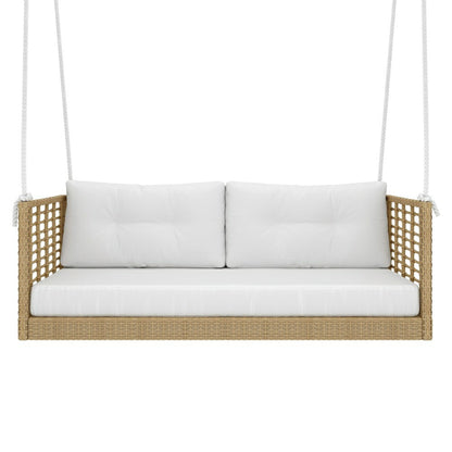 East Green Millie Love Seat Porch Swing with Cushions | Plow & Hearth