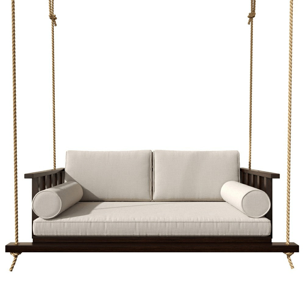Live Casual The Madison Steel Daybed Swing With Cushions | Plow & Hearth