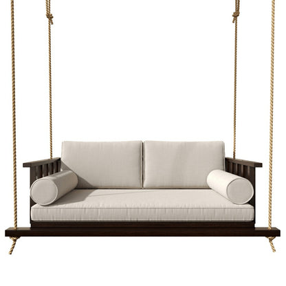 Live Casual The Madison Steel Daybed Swing With Cushions | Plow & Hearth