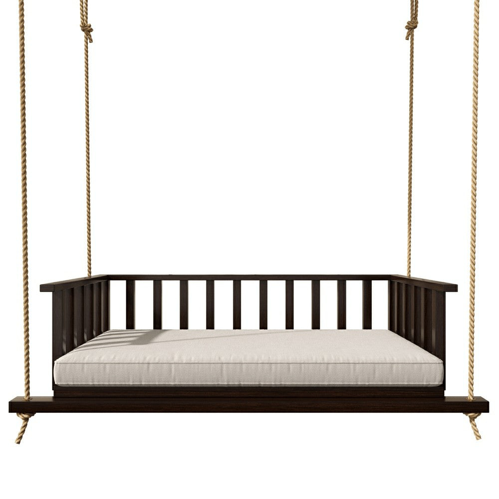 Live Casual The Madison Steel Daybed Swing With Cushions | Plow & Hearth