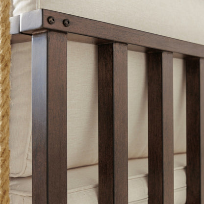 Live Casual The Madison Steel Daybed Swing With Cushions | Plow & Hearth