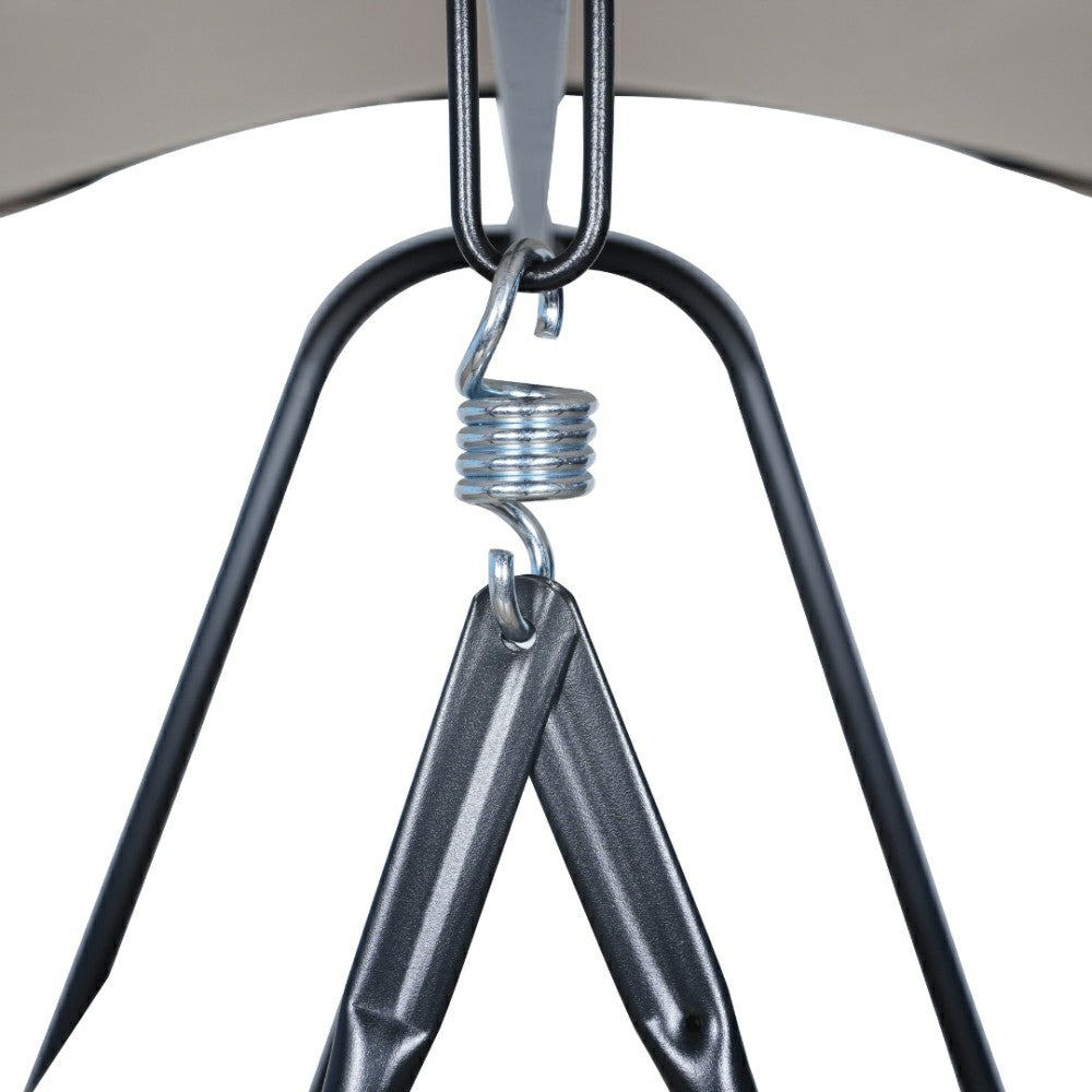 East Green Parker Patio Swing with Canopy Stand | Plow & Hearth