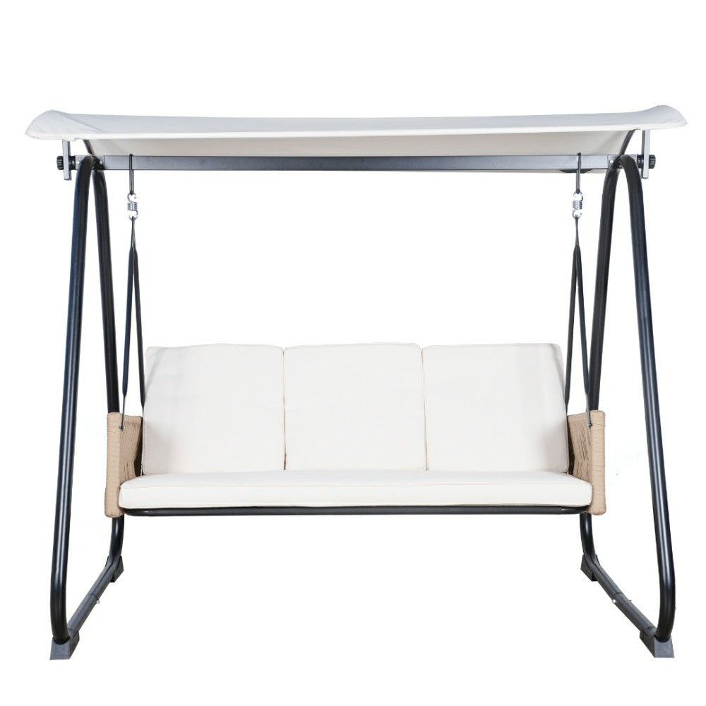 East Green Parker Patio Swing with Canopy Stand | Plow & Hearth