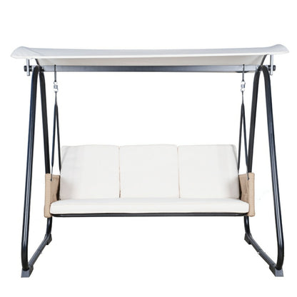 East Green Parker Patio Swing with Canopy Stand | Plow & Hearth