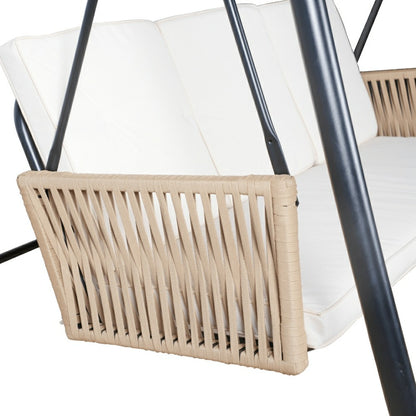 East Green Parker Patio Swing with Canopy Stand | Plow & Hearth