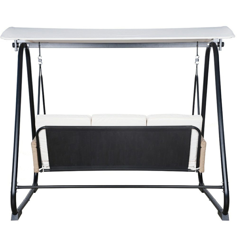 East Green Parker Patio Swing with Canopy Stand | Plow & Hearth
