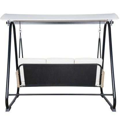East Green Parker Patio Swing with Canopy Stand | Plow & Hearth