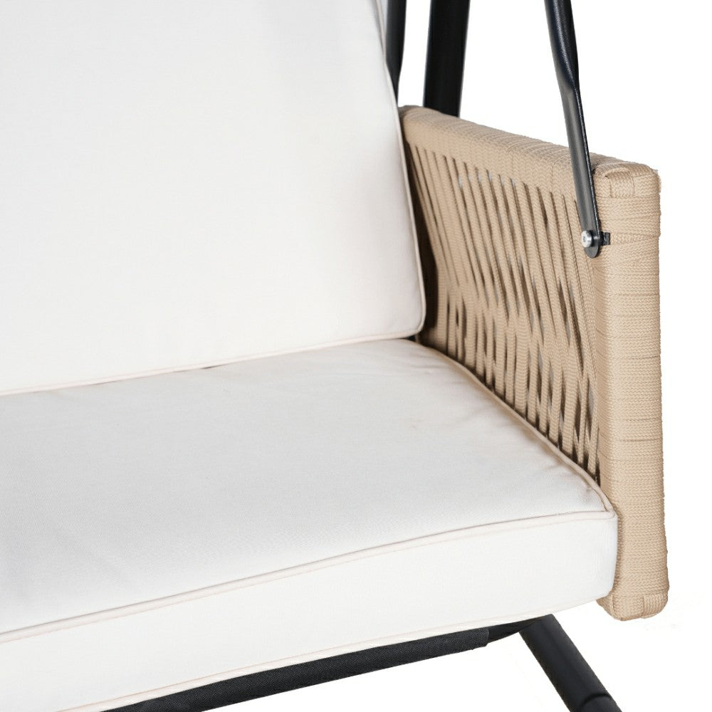 East Green Parker Patio Swing with Canopy Stand | Plow & Hearth