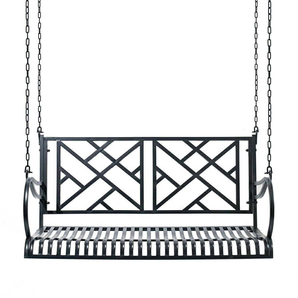Live Casual Logan Metal Porch Swing | Plow & Hearth