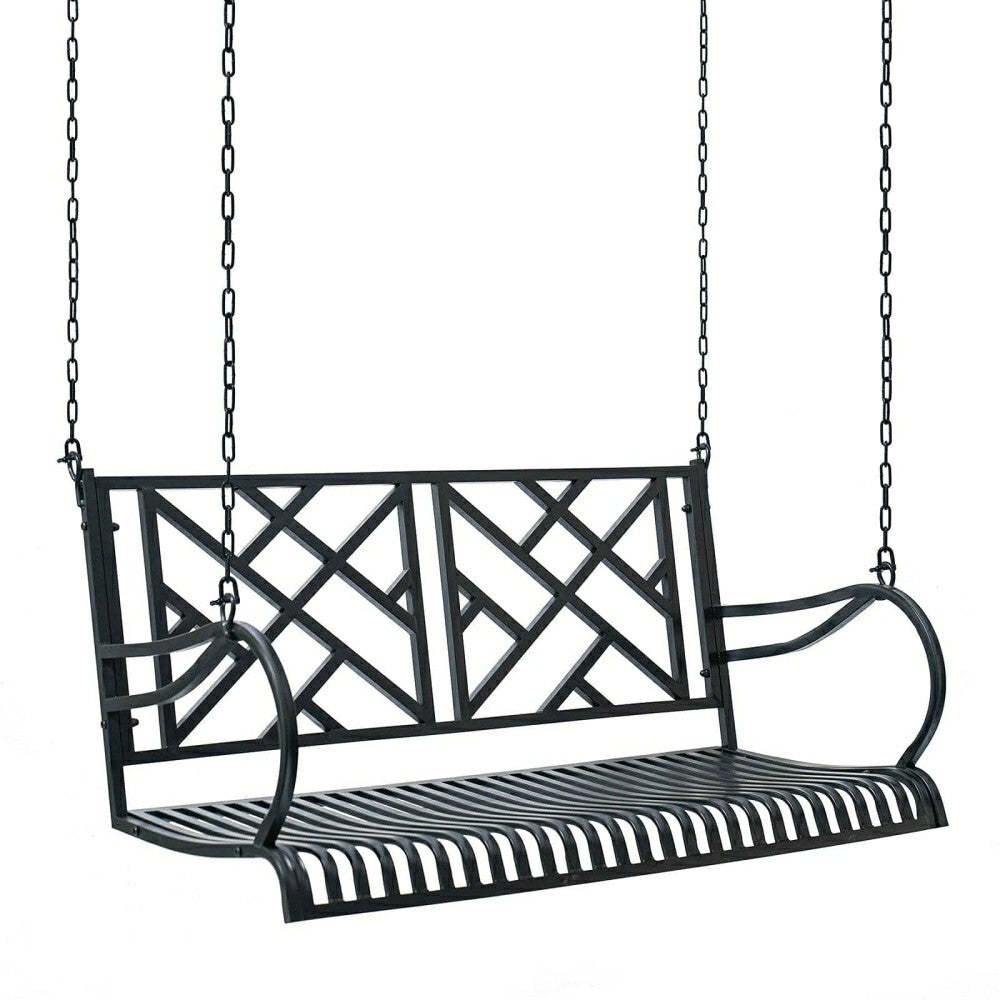 Live Casual Logan Metal Porch Swing | Plow & Hearth
