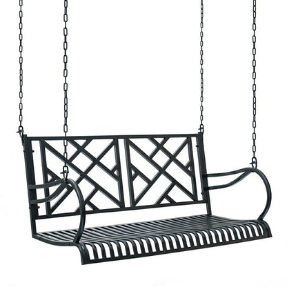 Live Casual Logan Metal Porch Swing | Plow & Hearth