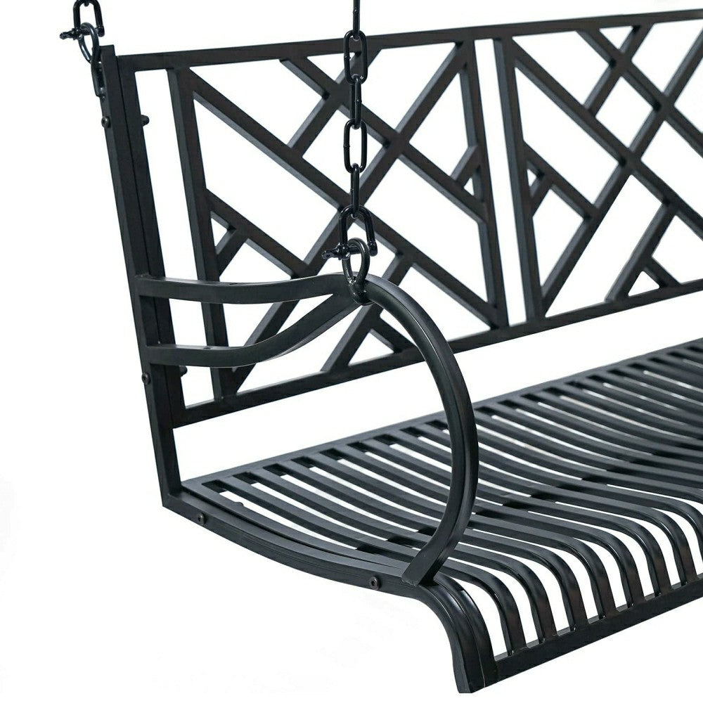 Live Casual Logan Metal Porch Swing | Plow & Hearth