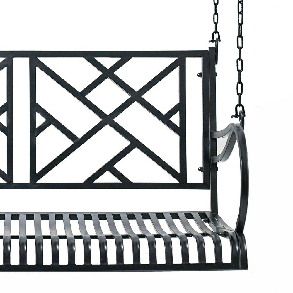 Live Casual Logan Metal Porch Swing | Plow & Hearth