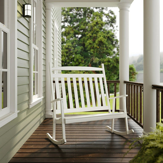 Keystone Amish Co. Classic Double Porch Rocker | Plow & Hearth